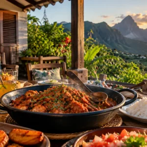 Manger créole dans un gîte à l'Île de la Réunion