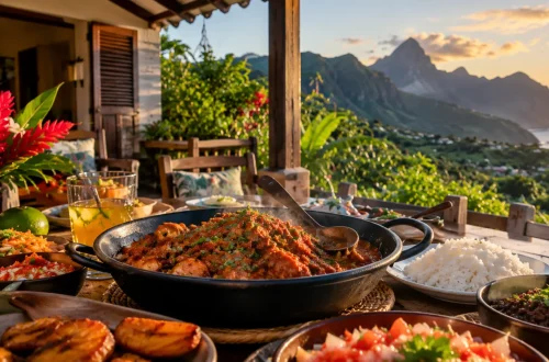 Manger créole dans un gîte à l'Île de la Réunion